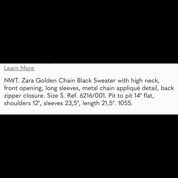 Zara knit sweater with chains - Picture 2 of 8